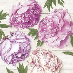 Image of Peonies Paper Napkin