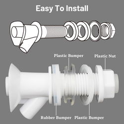 Image of Push-Button Cooler Spigot Replacement, Compatible with Rubbermaid