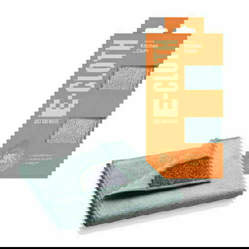 Image of Kitchen E-Cloth (Green & Grey)