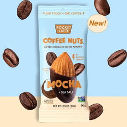 Image of Mocha + Sea Salt Coffee Nuts, 1.05oz Pouches