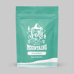 Image of Bible Verse Peppermint Herbal Tea ‘Faith Can Move Mountains’