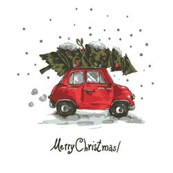 Image of Merry Christmas Luncheon Napkin