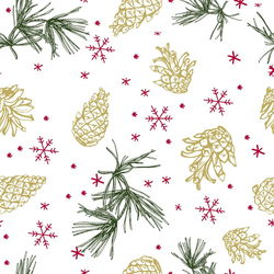 Image of Golden Cones Luncheon Napkin