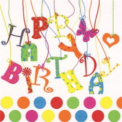 Image of Napkin Luncheon Birthday