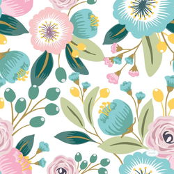 Image of Napkins Blossoms 20 Pk