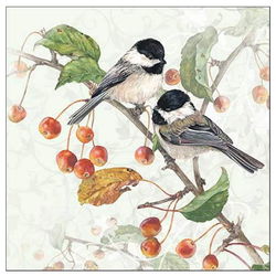 Image of Napkins Luncheon Chickadee