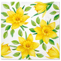 Image of Napkins Luncheon Daffodils In Bloom