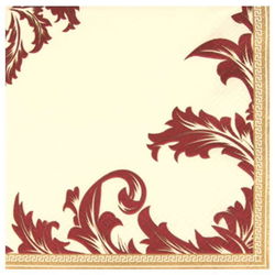 Image of Napkins Cocktail Luxery Champ./ Bordeaux