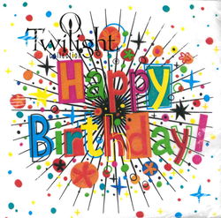 Image of Napkins Happy Birthday Star Burst