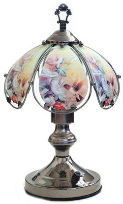 Image of Lamp Medium Electric Black Chrome- Base Only – Currently Unavilable