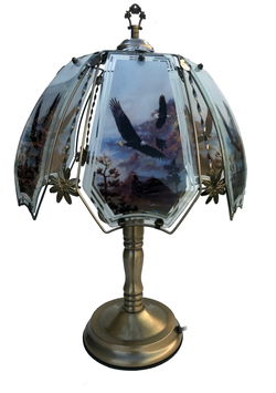 Image of Lamp Large Electric Antique Brass- Base Only