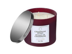 Image of Champagne Petals: 14oz 3 Wick Luxe Scented Candle w/lid