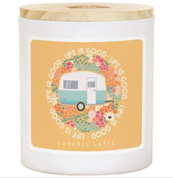 Image of Yellow Floral Camper – LAT Candle