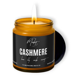 Image of 8 oz. Amber Jar- Cashmere Candle