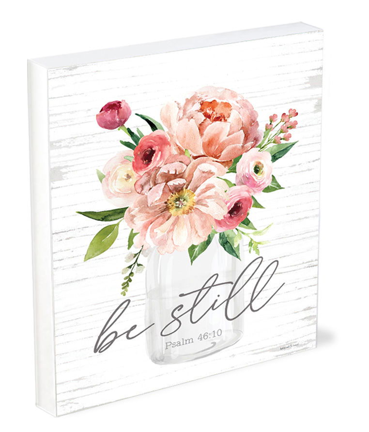 Image of Shelfie Sitter Be Still Floral 4×5