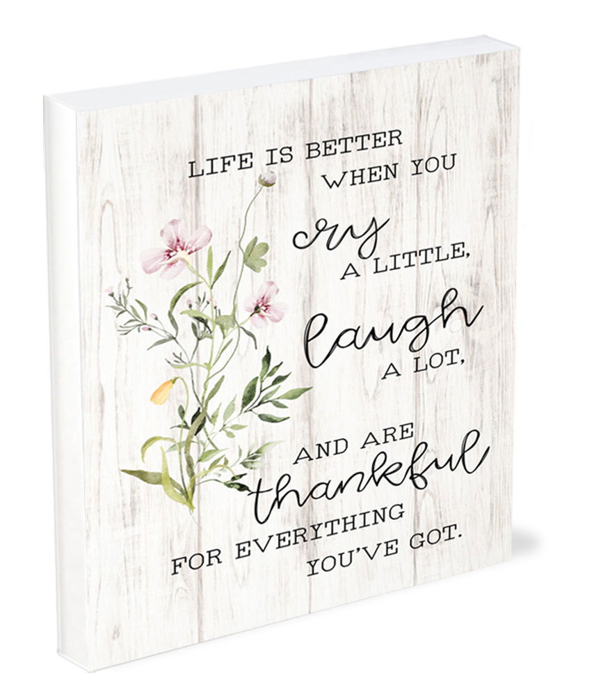 Image of Shelfie Sitter Life Is Better 4×5