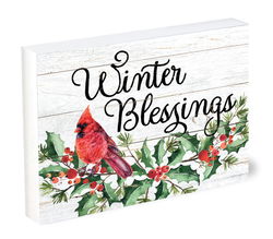 Image of Shelfie Sitter Winter Blessings 4×5