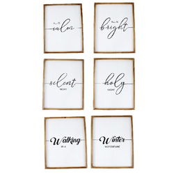 Image of Christmas Carol Signs Assorted