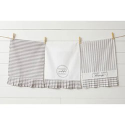 Image of Thankful, Grateful, Blessed Tea Towels (Pk/03 Ast)