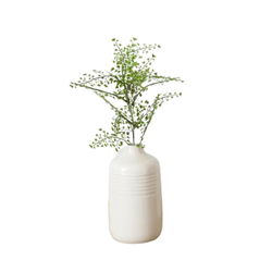 Image of Cream Crackled Vase, Sm