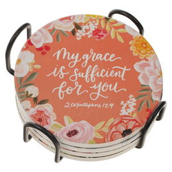 Image of Coaster Set 4 pc Loveall Assorted
