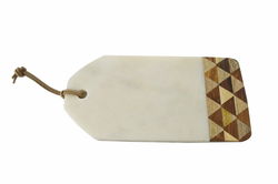 Image of Cutting Board White Marble and Wood