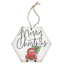Image of Merry Christmas Truck Ornament