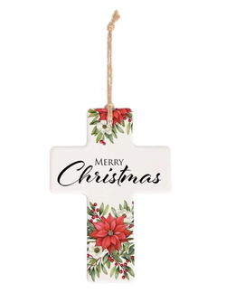 Image of Christmas Cross Orn- Merry Christmas
