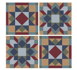 Image of Coaster 4′ Barn Quilt Set