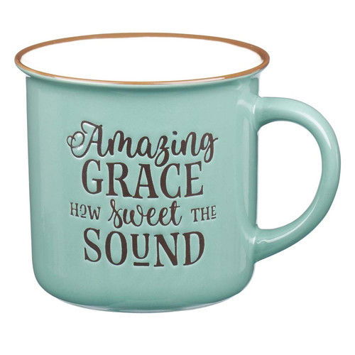 Image of Mug Amazing Grace Green Camp-style