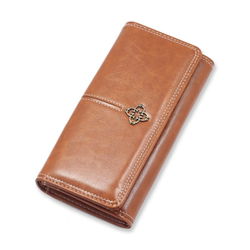 Image of Cross Clutch Wallet – Brown