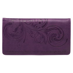 Image of Checkbook Wallet Purple I Can Do Everything Phil. 4:13