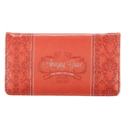 Image of Checkbook Wallet Coral Amazing Grace
