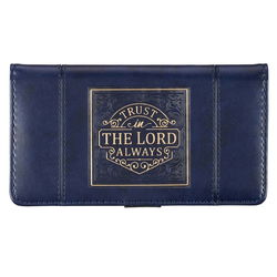 Image of Checkbook Wallet Navy Trust in the Lord Isa. 26:4