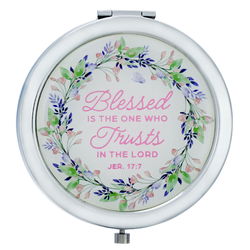 Image of Mirror Compact Blessed Bloom Jer. 17:7