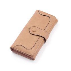Image of Suede Clutch Wallet – Soft Rose
