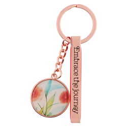 Image of Keyring in Tin Orange Blossoms Embrace