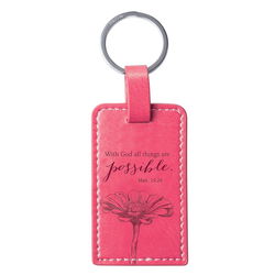 Image of Key Ring With God All Things are Possible Matt. 19:26