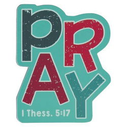 Image of Magnet Teal Pray 1 Thess. 5:17