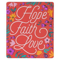 Image of Magnet Floral Hope Faith Love