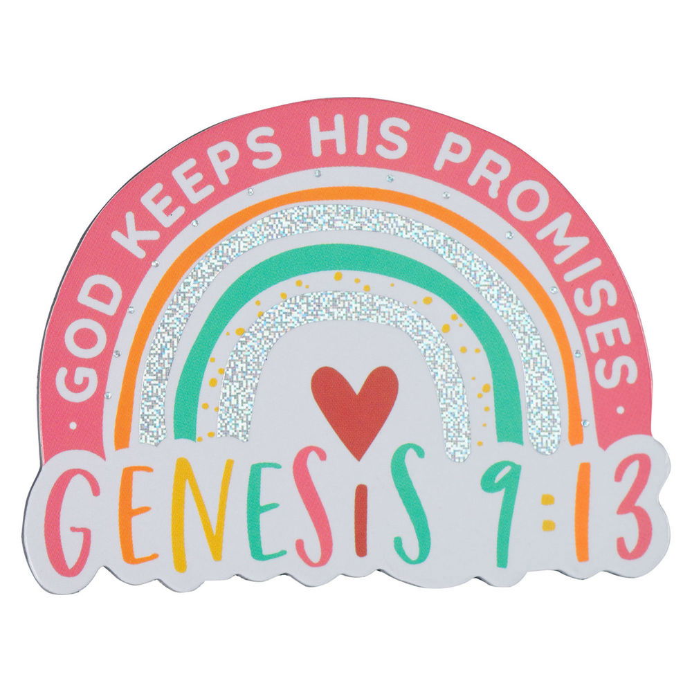 Image of Magnet Rainbow God Keeps His Promises Gen. 9:13