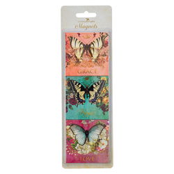 Image of Magnet Set Butterflies Grace, Hope, Love