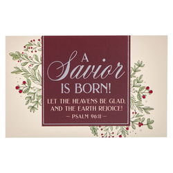 Image of Pass Around Card Savior is Born Ps. 96:11