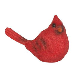 Image of Cardinal Figurine Sitting
