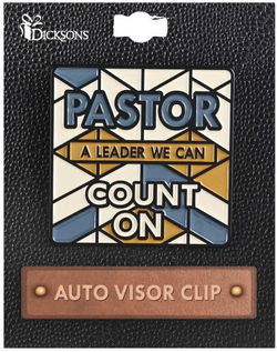 Image of Visor Clip Pastor A Leader We Count On