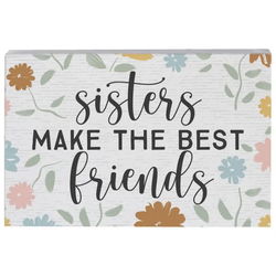 Image of Sisters Make Best Floral – Small Talk Rectangle