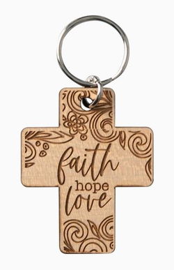 Image of Faith Hope Love – Lasered Keychain