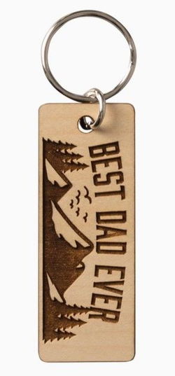Image of Best Dad Ever – Lasered Keychain