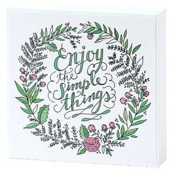 Image of PLQ TTOP Enjoy the Little Things MDF 4X4