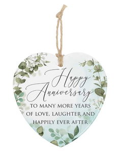 Image of Heart Ornament Anniversary